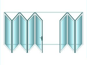 Aluminium Sliding Folding Door 8 Panel Vistafold