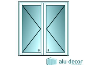 Aluminium Double Hinged Door