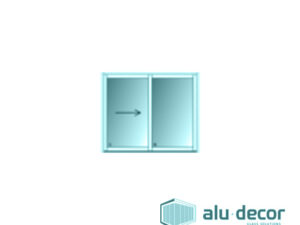Aluminium Heavy Duty Sliding Door 2 Panel