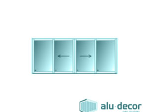 Aluminium Heavy Duty Sliding Door 4 Panel