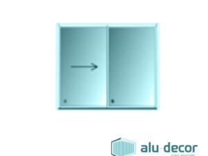 Aluminium Patio Sliding Door 700 Series 2 Panel