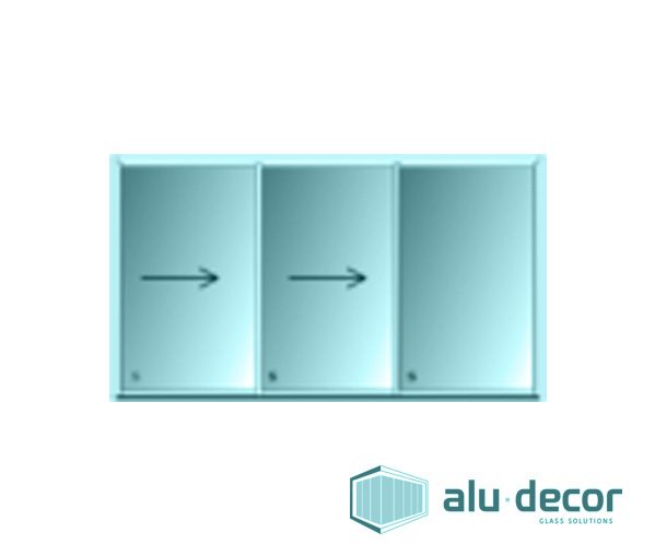 Aluminium Patio Sliding Door 700 Series 3 Panel