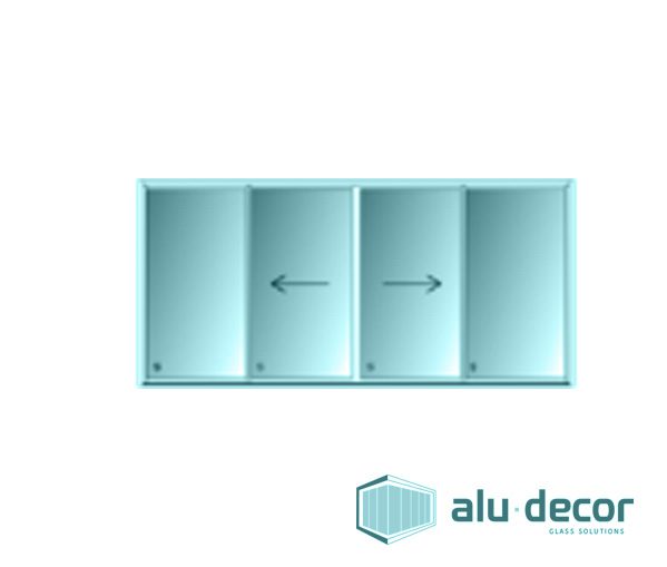 Aluminium Patio Sliding Door 700 Series 4 Panel