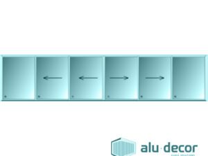 Aluminium Patio Sliding Door 700 Series 6 Panel