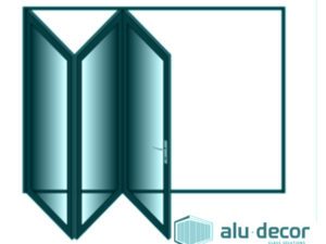 Aluminium Sliding Folding Door 3 Panel Vistafold