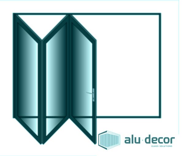 Aluminium Sliding Folding Door 3 Panel Vistafold