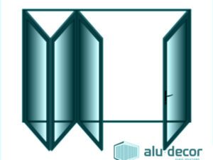 Aluminium Sliding Folding Door 4 Panel Vistafold