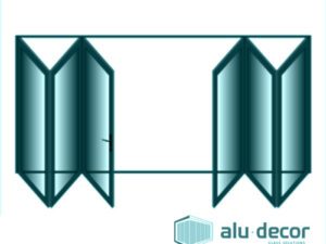 Aluminium Sliding Folding Door 6 Panel Vistafold
