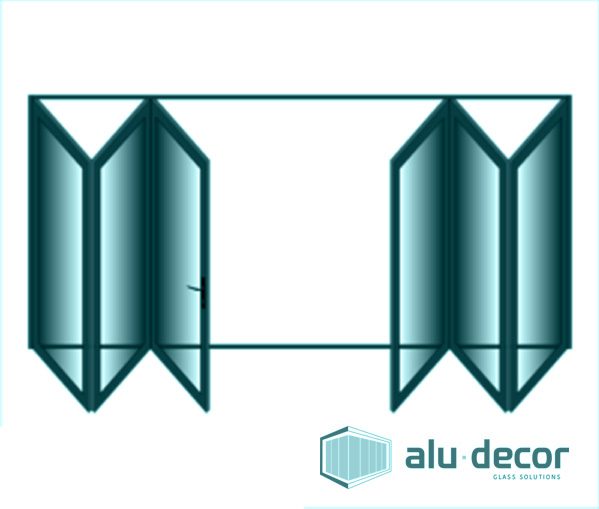 Aluminium Sliding Folding Door 6 Panel Vistafold