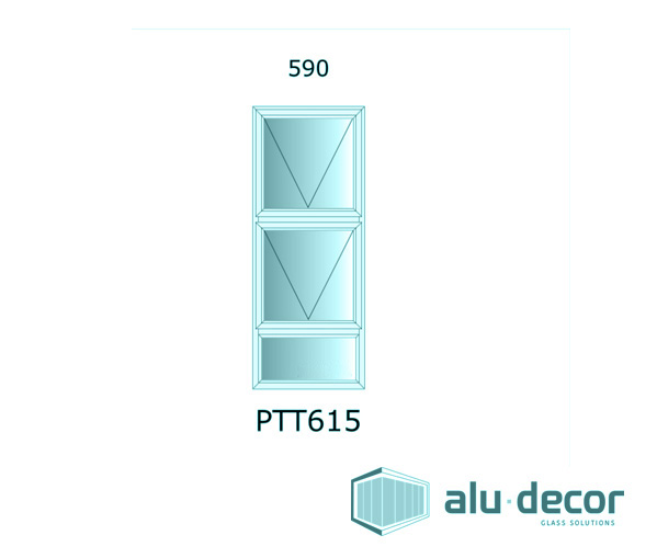 Aluminium Top Hung Window PTT615 - Alu Decor Glass Solutions